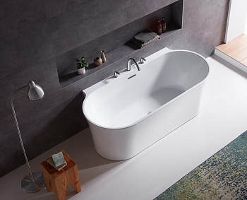 Акриловая ванна BELBAGNO BB409-1700-800-W/NM Белая матовая внутри, черная матовая снаружи Акриловая ванна BELBAGNO BB409-1700-800-W/NM Белая матовая внутри, черная матовая снаружи