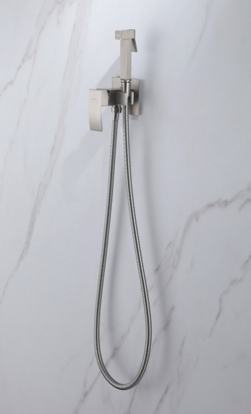 Смеситель ABBER Wasserfall AF8625SP с гигиеническим душем, сатин