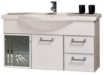 Тумба под раковину Акватон Сайгон 110 (1A106001SA010) белая