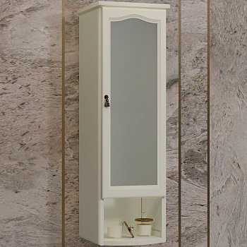 Шкаф Opadiris Риспекто подвесной 1 створч., цвет 1013, правый, с матовым стеклом, 00-00006084