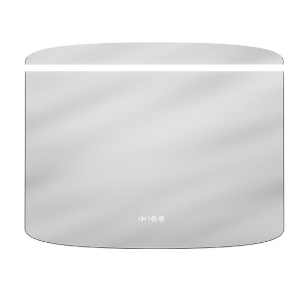 Зеркало СОФТ 100см (h-80) с посветкой/подогрев/часы Caprigo, 2062HW