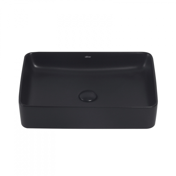 Раковина накладная ABBER Rechteck AC2207MB черная матовая
