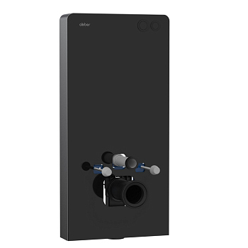 Инсталляционный модуль внешнего монтажа ABBER AC0107MB для подвесного унитаза, черный