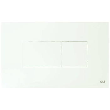 Панель пневматическая двойная OLI Karisma, пластик белый