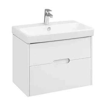 Тумба с раковиной Акватон Оливия 70 1A2543K0OL010 белый матовый