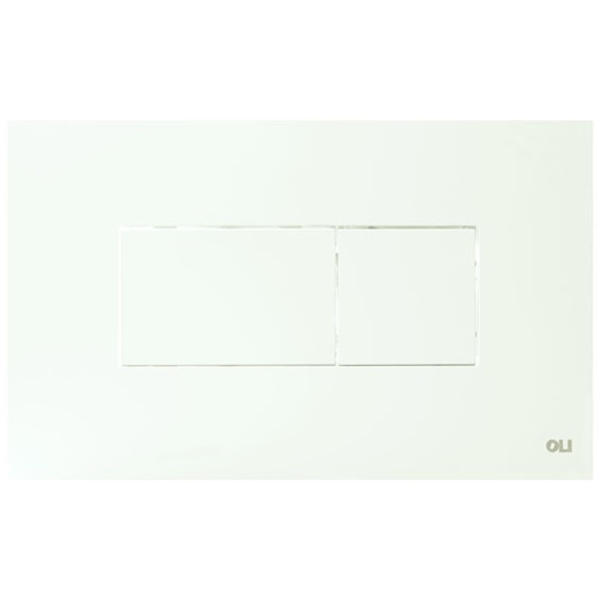 Панель пневматическая двойная OLI Karisma, пластик белый