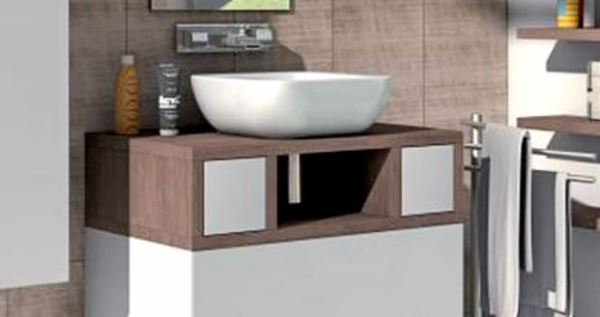 Тумба под раковину Акватон Интегро 100 (1A142301INH30) орех шпон