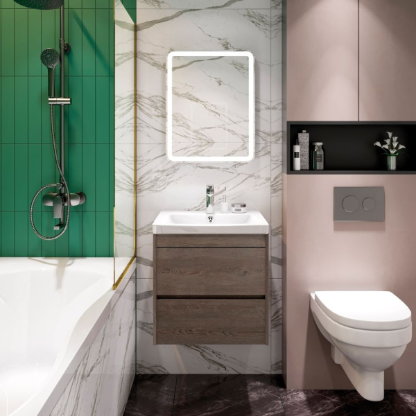 Тумба под раковину ART&MAX FAMILY, Family-400-2C-SO-PS