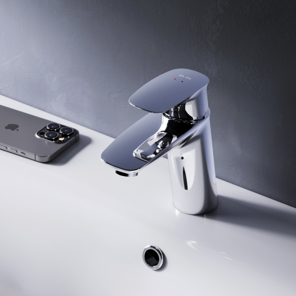 Смеситель AM.PM Spirit V2.1 F71A82100 для раковины, с донным клапаном