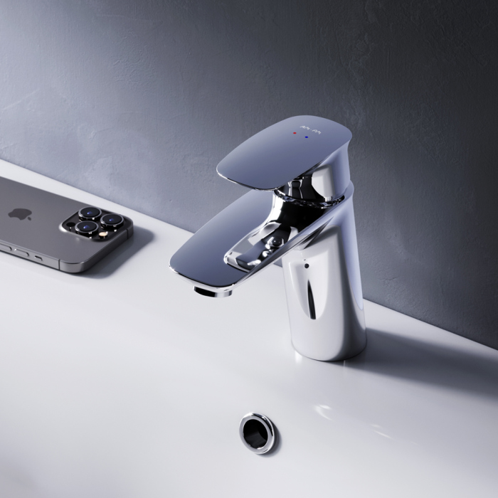 Смеситель AM.PM Spirit V2.1 F71A82100 для раковины, с донным клапаном