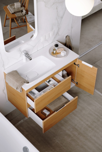 Подвесная тумба без раковины AQWELLA 90 см левая, ACC0109LDZ