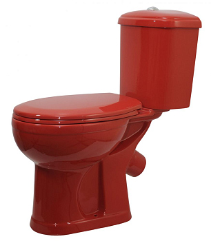Унитаз-компакт Оскольская керамика Дора-Антивсплеск 47360130402, красный