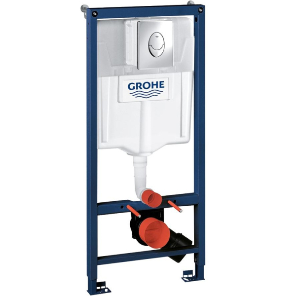Система инсталляции для унитазов Grohe Rapid SL 38721001 3 в 1 с кнопкой смыва
