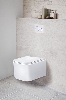 Унитаз подвесной Vincea Ultra VT1-32 безободковый, цвет белый, ультратонкое soft-close сиденье