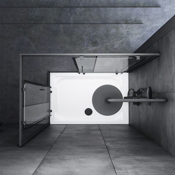 Душевое ограждение 120x80 см, без поддона AM.PM Gem, W90G-404-120280-BT