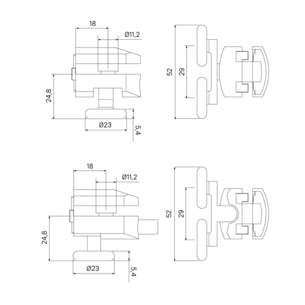 Ролики IDDIS 2 верхних, 2 нижних двойные, D=23 мм хром, стекло 7-8 мм (966D23C8DZ) Ролики IDDIS 2 верхних, 2 нижних двойные, D=23 мм хром, стекло 7-8 мм (966D23C8DZ)