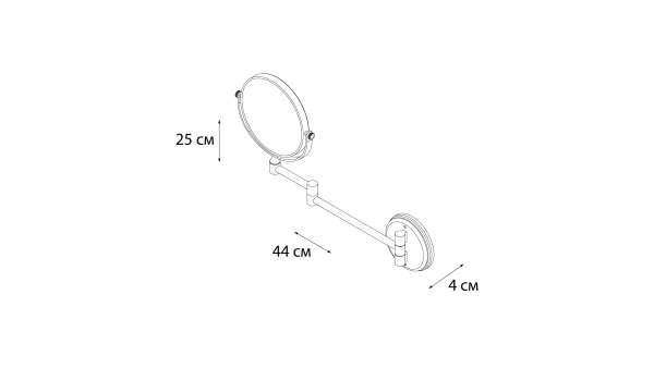 Зеркало косметическое FIXSEN черное Hotel D15 (FX-31021B) Зеркало косметическое FIXSEN черное Hotel D15 (FX-31021B)