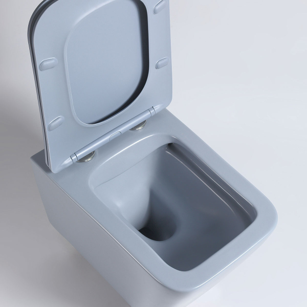 Унитаз подвесной Vincea Q-Line VT1-12MO безободковый, цвет океан мат., soft close сиденье