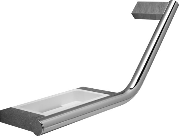 Поручень Keuco Plan 14909 R хром, сетло-серый