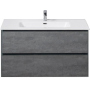 Belbagno База под раковину напольная с двумя выкатными ящиками, PIETRA-1000-2C-SO-SCM