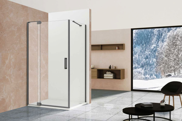 Душевой уголок Vincea Extra VSR-1E809090CLGM 800/900*900, вороненая сталь, стекло прозрачное Душевой уголок Vincea Extra VSR-1E809090CLGM 800/900*900, вороненая сталь, стекло прозрачное