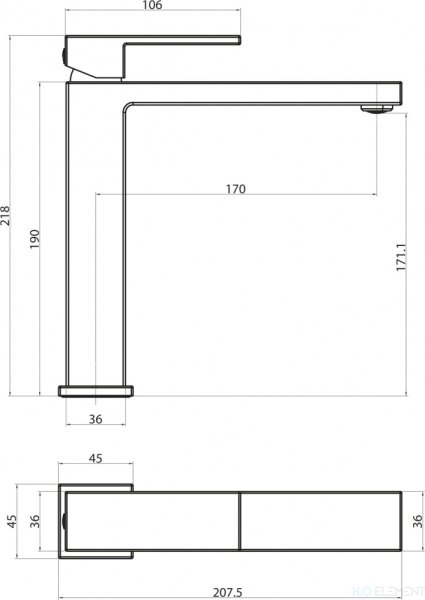 Смеситель для раковины MAG-LMC-CRM