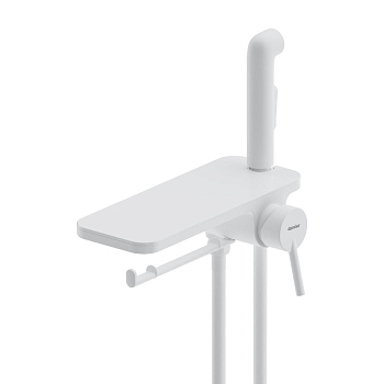 Смеситель, монтируемый в стену с гигиеническим душем и полкой Damixa Jupiter, 773500200