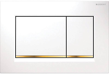 Кнопка смыва Geberit Sigma 30 115.883.KK.1 белый / золото
