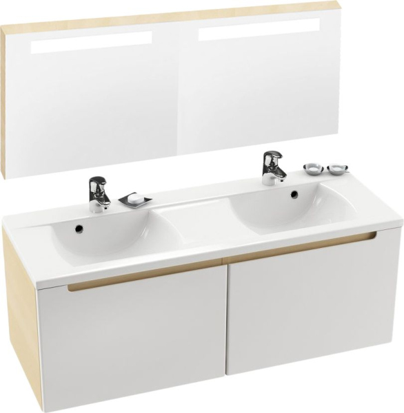 Тумба для комплекта Ravak Classic 130 белая/береза