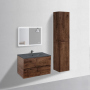 Тумба с раковиной Vincea Mia 800 подвесная, 2 выкатных ящика soft close, R.Wood, VMC-2MC800RW+VBS-13980MA