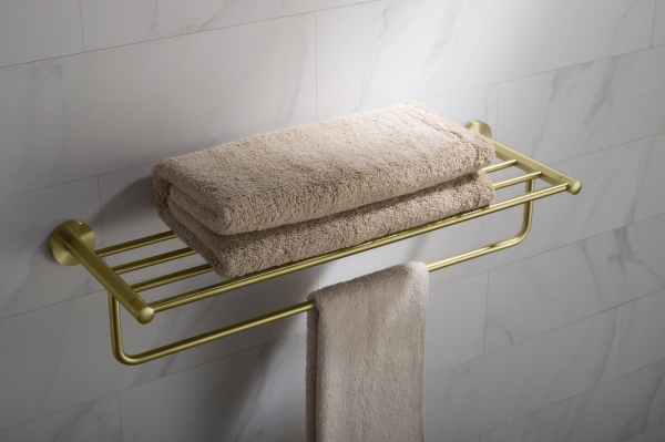 Полка для полотенец Timo золото матовое Saona (13058/17)