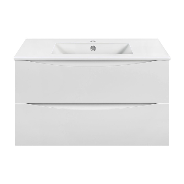 Тумба без раковины Vincea Mia 900 подвесная, 2 выкатных ящика soft close, G.White, VMC-2MC900GW