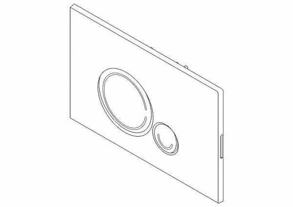 Кнопка смыва BelBagno SFERA, цвет-черный матовый Tocco Morbido, BB017-SR-NERO.M