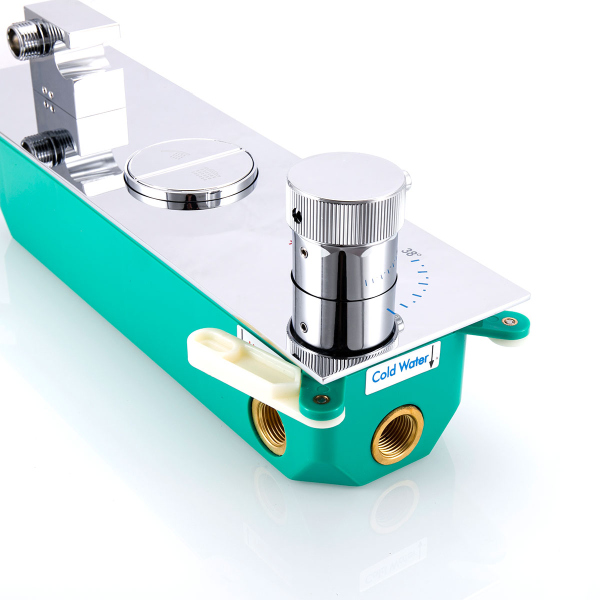 Встраиваемый смеситель для душа Vincea VSCV-422TCH двухфункциональный, термостатический, хром