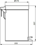 Мусорное ведро Ideal Standard IOM 3 л