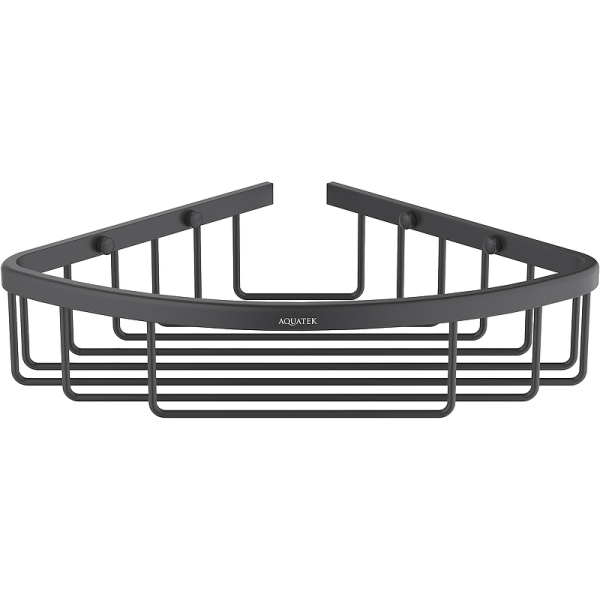 Полка корзина Aquatek AQ4906MB угловая Черная матовая