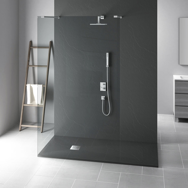 Поддон для душа Vincea из искусственного камня VST-4SR8011A, 1100*800*25, антрацит