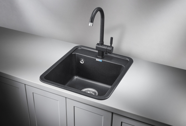 Кухонная мойка GRANULA Standart (4202, ЧЁРНЫЙ)