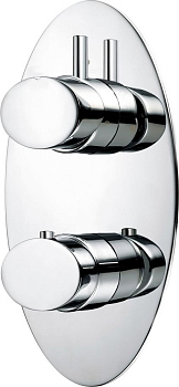 Термостат Bossini Oval Z006210 CR С ВНУТРЕННЕЙ ЧАСТЬЮ, для душа