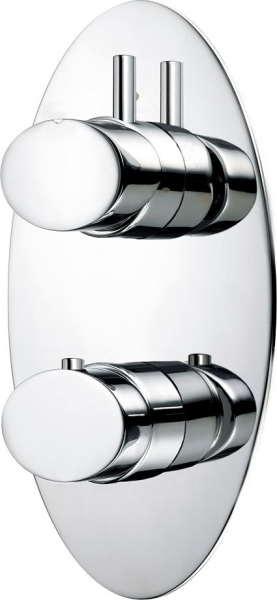 Термостат Bossini Oval Z006210 CR С ВНУТРЕННЕЙ ЧАСТЬЮ, для душа