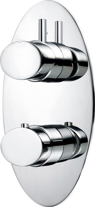 Термостат Bossini Oval Z006210 CR С ВНУТРЕННЕЙ ЧАСТЬЮ, для душа
