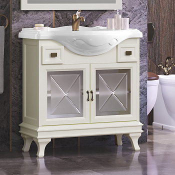 Тумба для комплекта Opadiris Борджи 85 слоновая кость