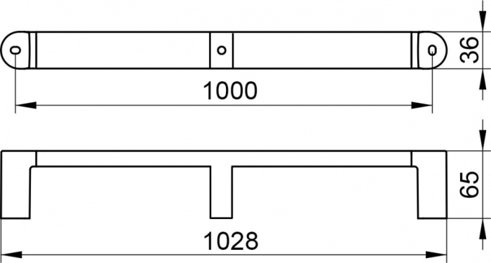 Поручень Keuco Elegance new 31601 100 см