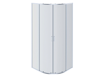 Душевой уголок Aquatek 1/4 круга,900x900x2000, профиль хром, стекло прозрачное, AQ ARI RO 09020CH