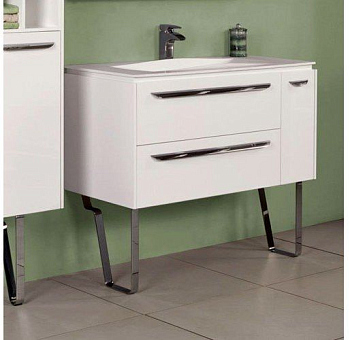 Тумба под раковину Акватон Блент 2Б 80 (1A160901BL010) белая