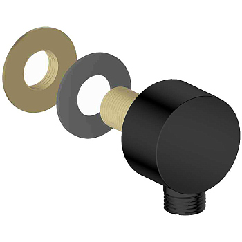 Шланговое подключение Aquatek AQ2454MB Черное матовое Шланговое подключение Aquatek AQ2454MB Черное матовое