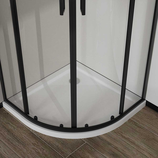 Душевой уголок Vincea City VSQ-5CT900CLB, 900*900, черный матовый, стекло прозрачное Душевой уголок Vincea City VSQ-5CT900CLB, 900*900, черный матовый, стекло прозрачное