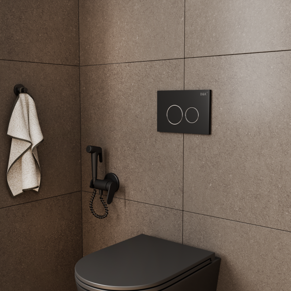 Клавиша смыва D&K Bayern, черный (DB1529025)