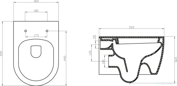 Унитаз подвесной BelBagno Marino безободковый (готовый набор)