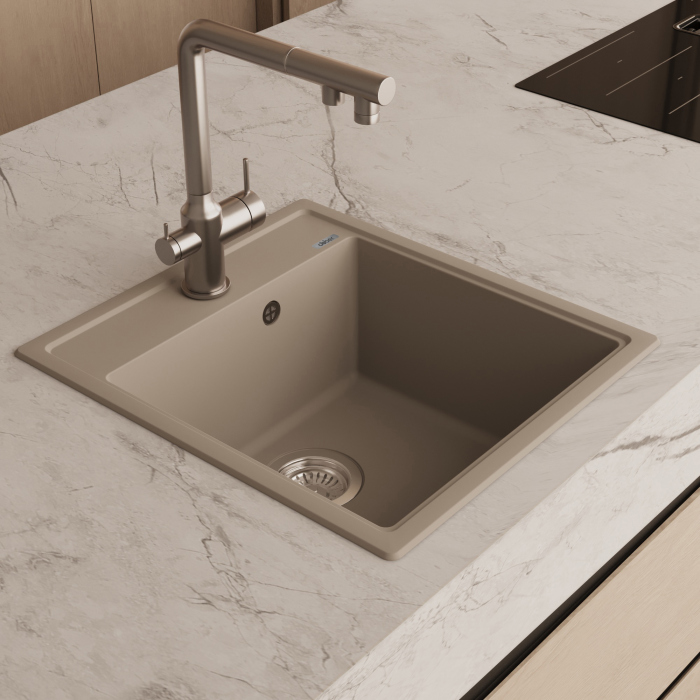 Кухонная мойка ABBER Quarz AQ2901S песочный